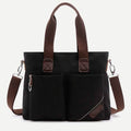 Unisex Canvas Shoulder Bag – Retro Casual Handbag & Work Tote