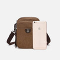 Belt Loop Holster Phone Purse - Small Canvas Crossbody Side Shoulder Bag
