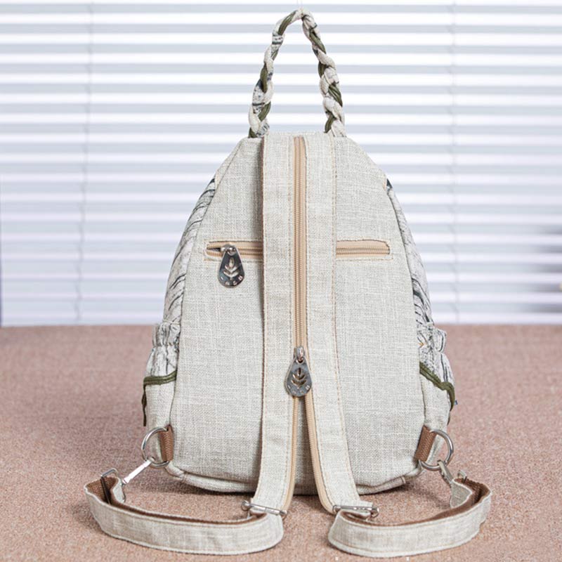 Multifunctional Large Capacity Floral Printed Canvas Backpack | Stylish & Practical for Travel, School, and Daily Use