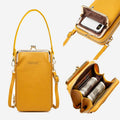 Women's vegan leather crossbody phone purse