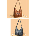 3 - Way Use Backpack Multi - Pocket Leather Zip Crossbody Shoulder Bag
