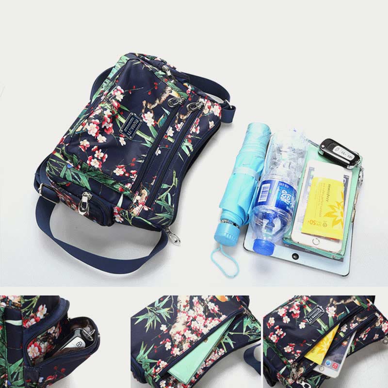 Women's colorful printed travel crossbody bag