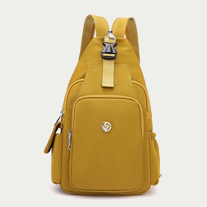 Multifunctional Sling Backpack for Women – Waterproof Nylon Crossbody Bag with Adjustable Strap for Daily Use