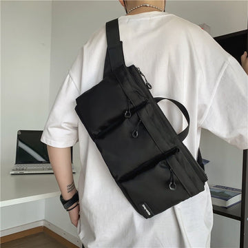 Men's large capacity sports waist bag