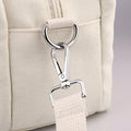 Solid Color Small Tote Triple Compartment Large Crossbody Canvas Purse