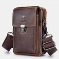 Genuine Leather Multifunctional Waist & Messenger Bag for Men – Versatile Crossbody & Shoulder Bag