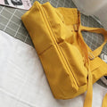 Waterproof Canvas Tote Bag for Women – Large Capacity Crossbody & Shoulder Bag for Students