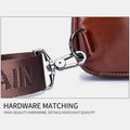 Genuine Leather Sling Chest Bag with Earphone Hole – Stylish & Practical Crossbody Shoulder Bag