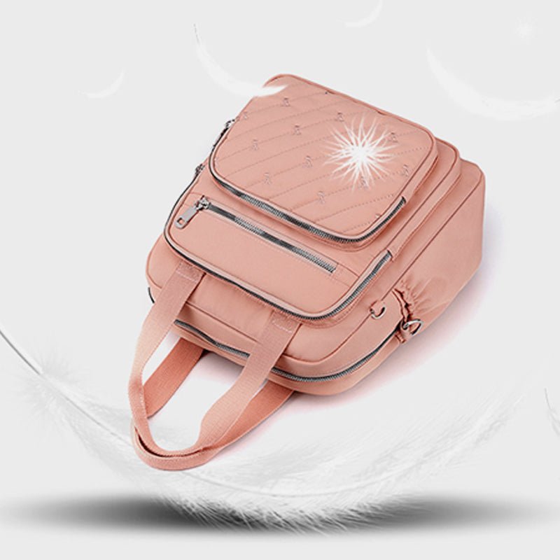 Multifunctional Lightweight Embossing Handbag – Crossbody & Backpack