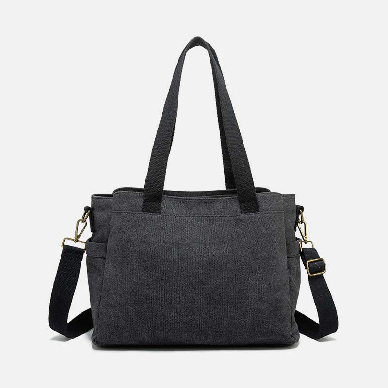 Ampia Borsa di Tela Unisex per Tutti i Giorni