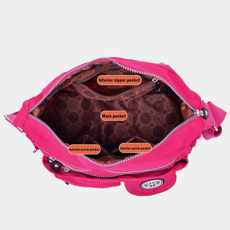 Women's large capacity waterproof crossbody bag