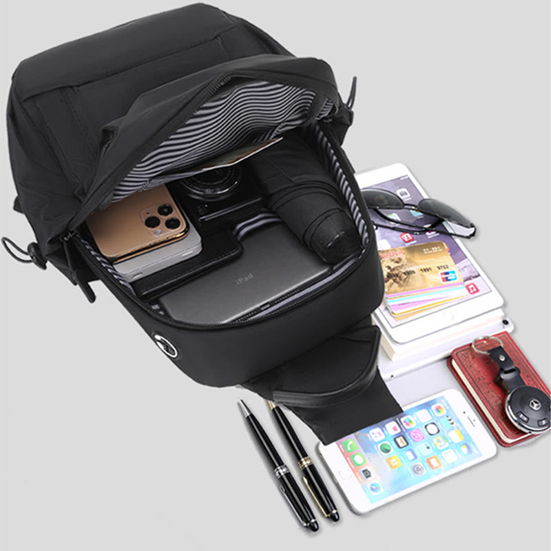 Men's large capacity travel chest sling bag