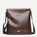Men's Messenger Bag – Soft PU Leather Crossbody Sling Pack for Travel, Business & Daily Use