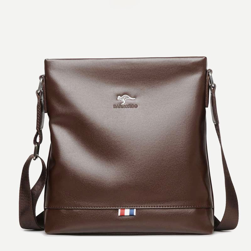 Men's Messenger Bag – Soft PU Leather Crossbody Sling Pack for Travel, Business & Daily Use