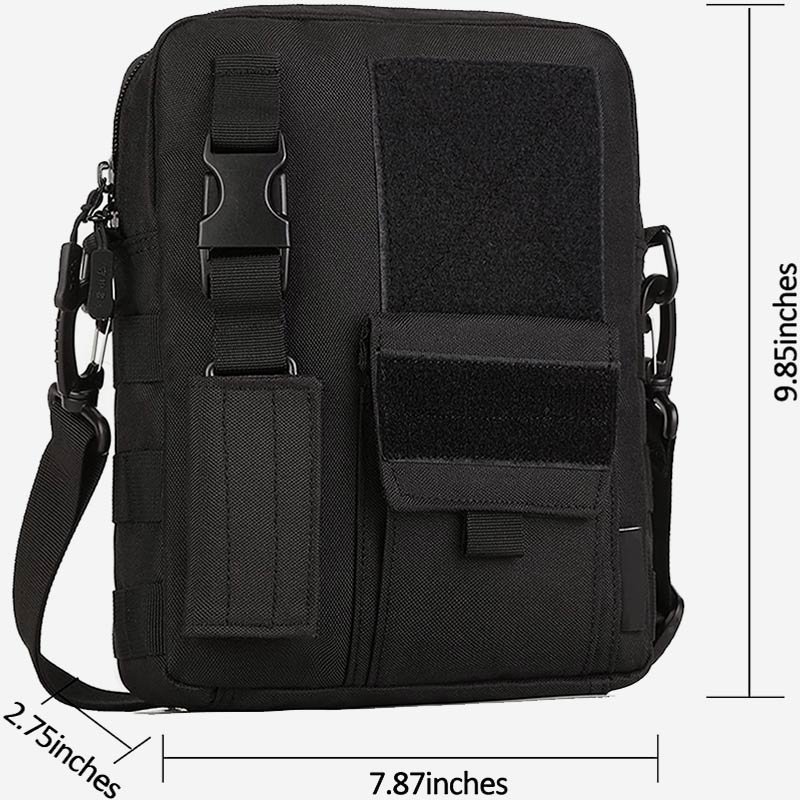 Waterproof Casual Outdoor Messenger Bag for Men – Adjustable Strap, Zipper Closure