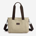 Women's Canvas Tote Shoulder Handbag – Casual Crossbody Purse Work Bag
