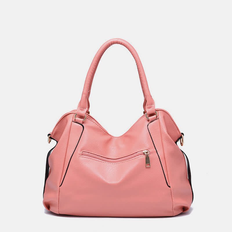 Women's Leather Tote Shoulder Bag | Top - Handle Satchel Hobo Purse