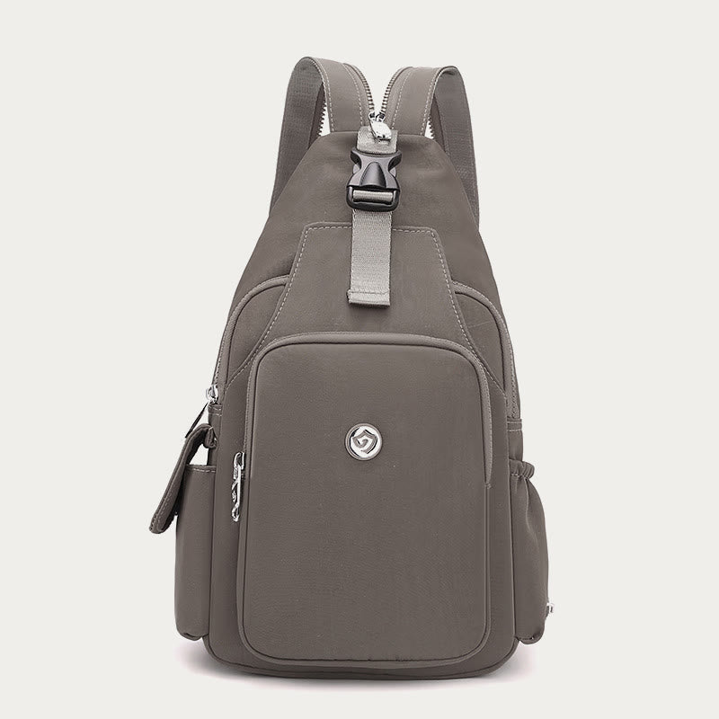 Multifunctional Sling Backpack for Women – Waterproof Nylon Crossbody Bag with Adjustable Strap for Daily Use