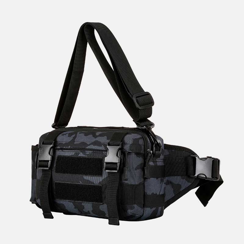 Large Camo Tactical Bag for Sports | Nylon Crossbody Bag Waist Bag