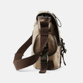 Canvas Messenger Bag for Men | Vintage Crossbody Laptop Briefcase