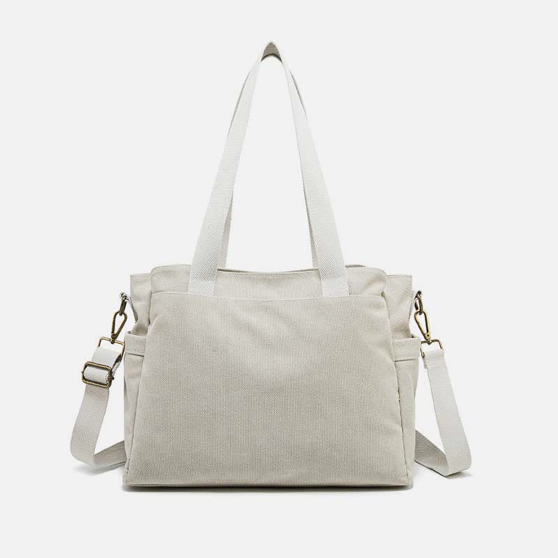 Ampia Borsa di Tela Unisex per Tutti i Giorni