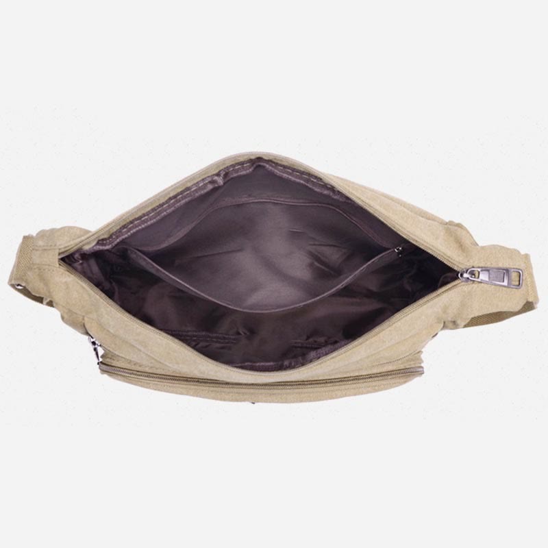 Men's vintage canvas business crossbody bag