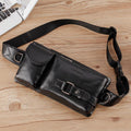 Vintage Multi - Carry Genuine Leather Sling Bag – Versatile Crossbody, Waist, and Sling Bag for Men and Women