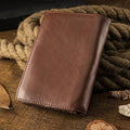 Premium Real Leather Large Capacity Vertical Wallet for Men – Slim, Durable & Stylish