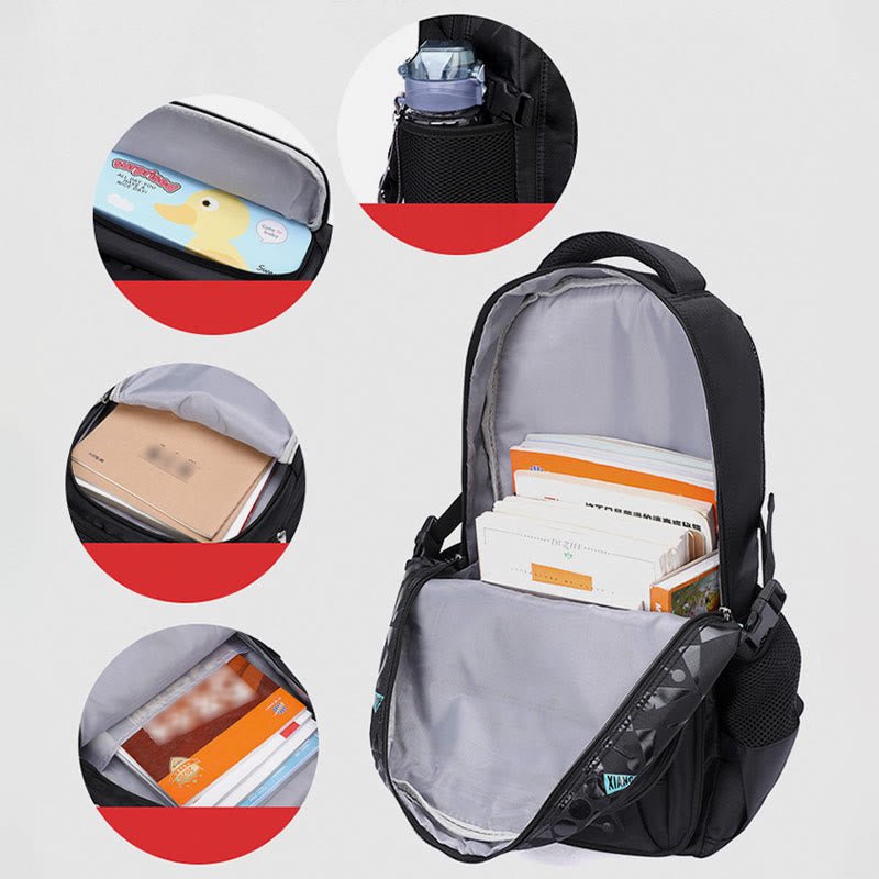 Rolling Wheels Backpack for Teens & Students – Multifunctional Travel Bookbag with Adjustable Straps