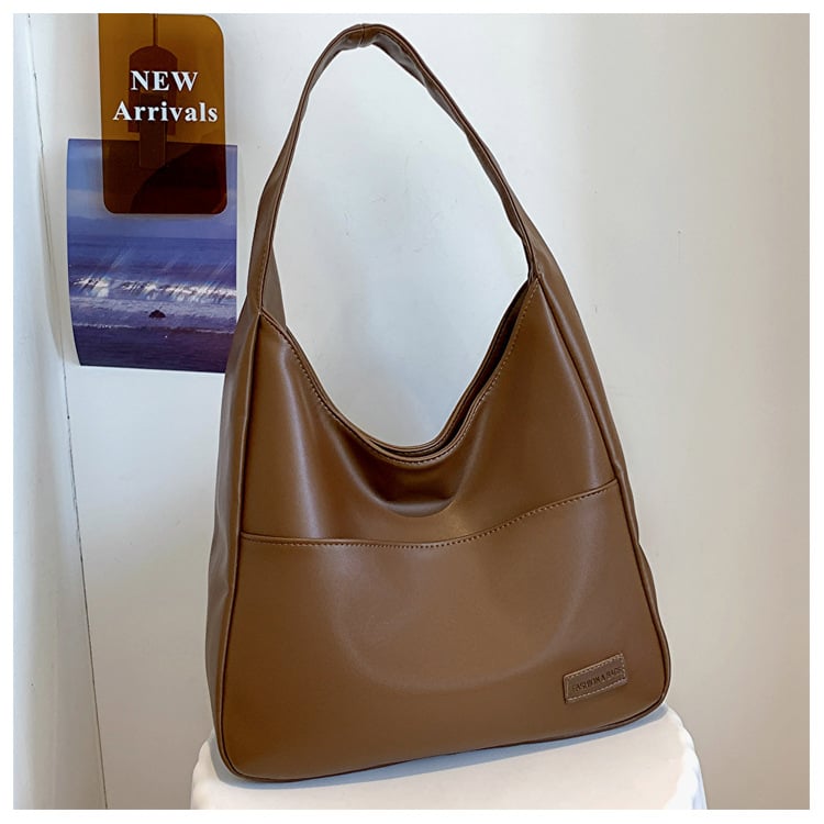 Simple leather tote bag👜