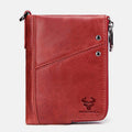 RFID Anti - theft Genuine Leather Multi - slot Bifold Wallet for Men - Stylish Business Wallet