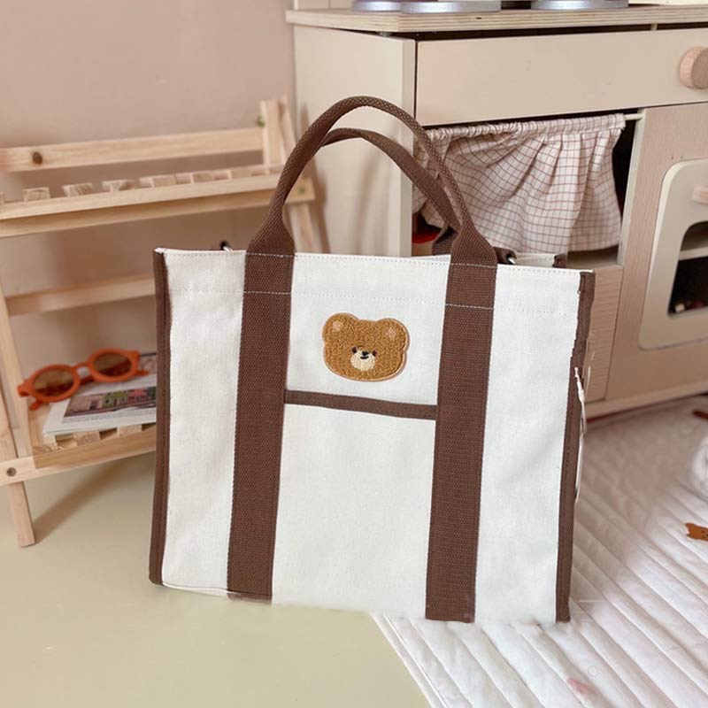 Functional Canvas Handbag – Mommy Bag, Tote Purse, Shoulder Bag