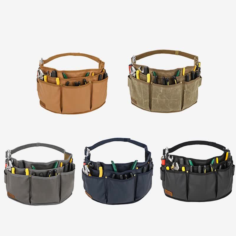 Multi - Slot Tool Belt Pouch – Waterproof Canvas Waist Bag for Tool Organization