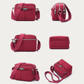 Casual Crossbody Bag for Women – Waterproof Triple Layers Nylon Bag