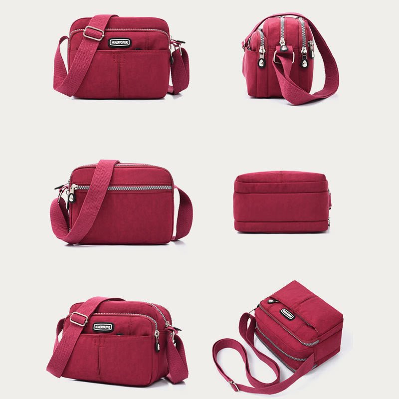 Casual Crossbody Bag for Women – Waterproof Triple Layers Nylon Bag