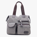 Large Capacity Durable British Style Canvas Tote Bag for Women – Stylish and Practical for Shopping, Travel, and Everyday Use