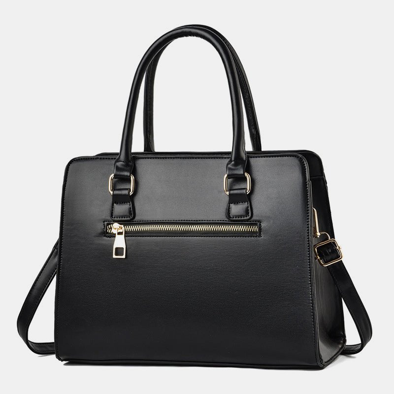 Vintage Women's Top - Handle Satchel Purses Work Tote Shoulder Bag with Long Strap