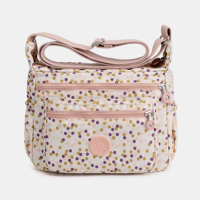 Large Capacity Waterproof Floral Crossbody Bag for Women – Stylish Shoulder Bag with Multiple Pockets