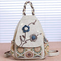 Multifunctional Large Capacity Floral Printed Canvas Backpack | Stylish & Practical for Travel, School, and Daily Use