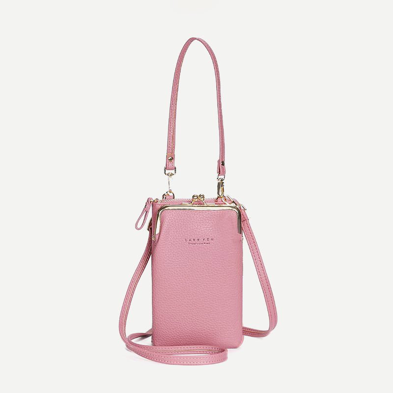 Women's Vegan Leather Crossbody Phone Purse with Card Slot | Stylish Shoulder Bag