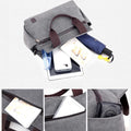 Women's Canvas Hobo Handbag – Multi - Pocket Shoulder Tote & Crossbody Bag