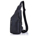 Men's Genuine Leather Sling Bag – Vintage Crossbody Backpack, Waterproof and Durable
