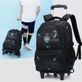 Multifunctional rolling backpack for teens and students