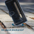 Wallet Case for iPhone - PU Leather Durable Phone Case with Card Slot