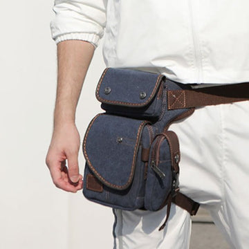 Men's durable canvas outdoor leg bag