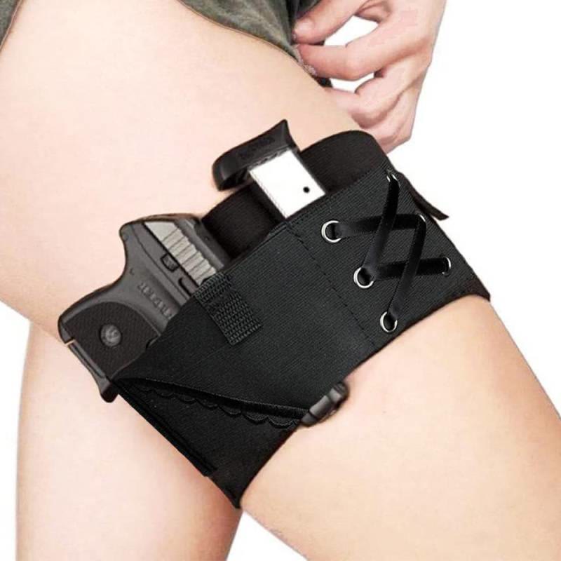 Women Invisible Thigh Holster – Drop Leg Holster with Magazine Pouches