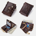RFID Multifunctional LargeCapacity Genuine Leather Wallet