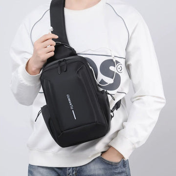 Men's large capacity travel chest sling bag