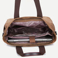 Multi - Pocket Canvas Tote Handbag for Women & Men – Retro Laptop Bag with Adjustable Straps