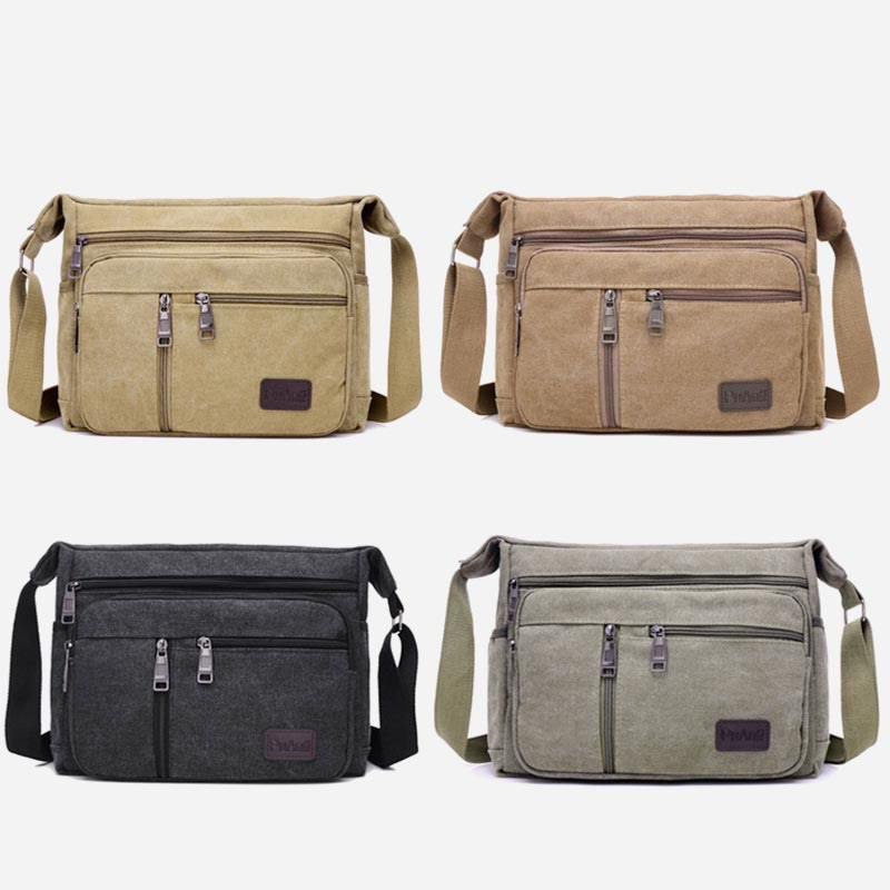 Crossbody Bag for Men | Vintage Outdoor Canvas Business Shoulder Bag